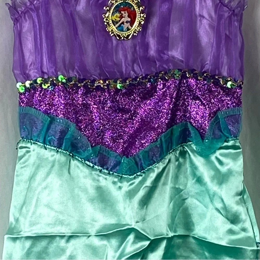 Disney The Little Mermaid Ariel Princess Kids Costume Size 4-6X Halloween - Picture 16 of 16